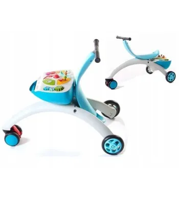 Tint love chodzik jeździk pchacz 5W1 dla dzieci niebieski