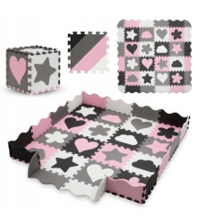 MATA EDUKACYJNA puzzle PIANKOWE XXL Kidwell LOVE