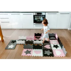 MATA EDUKACYJNA puzzle PIANKOWE XXL Kidwell LOVE