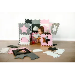 MATA EDUKACYJNA puzzle PIANKOWE XXL Kidwell LOVE