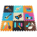 Mata edukacyjna Pianka 9 puzzli 85x85cm Miękkie puzzle podłogowe MUSICAL