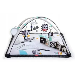 Gimnastyka/mata edukacyjna z pałąkami Magiczna Kraina czarno-biała