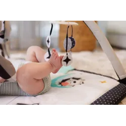 Gimnastyka/mata edukacyjna z pałąkami Magiczna Kraina czarno-biała