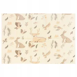 Dwustronna mata piankowa 180x120 cm składana Magiczny Las  Boho R17