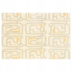 Dwustronna mata piankowa 180x120 cm składana Magiczny Las  Boho R17