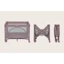 LIONELO Łóżeczko turystyczne DWUPOZIOMOWE kojec + torba LAURA  pink nude