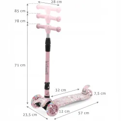 Kidwell Hulajnoga TRÓJKOŁOWA LED VENTO Unicorn