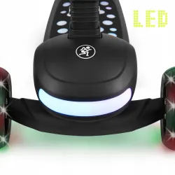 HYPERMOTION Hulajnoga balansowa LUMI 3w1 podest i koła LED  czarna