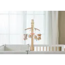 NATTOU Drewniana karuzela do łóżeczka z pozytywką MILA, ZOE & LANA