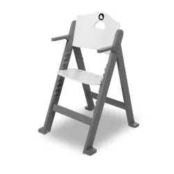 Krzesełko drewniane fotelik do karmienia 3w1 Lionelo Floris grey stone
