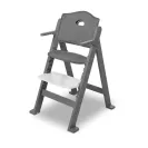 Krzesełko drewniane fotelik do karmienia 3w1 Lionelo Floris grey stone