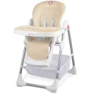 Krzesełko do karmienia Lionelo Linn Plus Składane Regulacja wysokości Tacka Beige