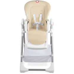 Krzesełko do karmienia Lionelo Linn Plus Składane Regulacja wysokości Tacka Beige