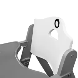 Krzesełko drewniane fotelik do karmienia 3w1 Lionelo Floris grey stone