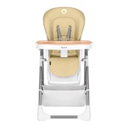 Krzesełko do karmienia Lionelo Linn Plus Składane Regulacja wysokości Tacka Beige
