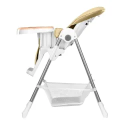 Krzesełko do karmienia Lionelo Linn Plus Składane Regulacja wysokości Tacka Beige
