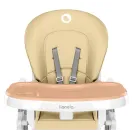 Krzesełko do karmienia Lionelo Linn Plus Składane Regulacja wysokości Tacka Beige