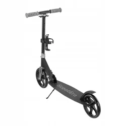 Hulajnoga miejska składana dla dzieci lekka 200mm koła z regulacją czarna Hulajnoga miejska składana dla dzieci lekka 200mm koła z regulacją czarna
