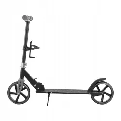 Hulajnoga miejska składana dla dzieci lekka 200mm koła z regulacją czarna Hulajnoga miejska składana dla dzieci lekka 200mm koła z regulacją czarna