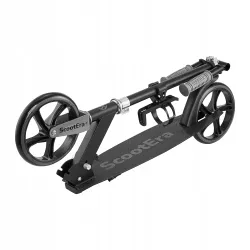 Hulajnoga miejska składana dla dzieci lekka 200mm koła z regulacją czarna Hulajnoga miejska składana dla dzieci lekka 200mm koła z regulacją czarna