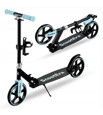 Hulajnoga miejska składana dla dzieci lekka 200mm koła z regulacją niebieska