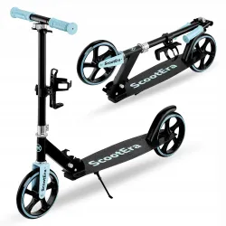 Hulajnoga miejska składana dla dzieci lekka 200mm koła z regulacją niebieska