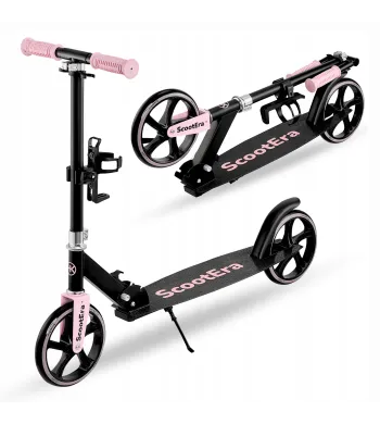 Hulajnoga miejska składana dla dzieci lekka 200mm koła z regulacją różówa