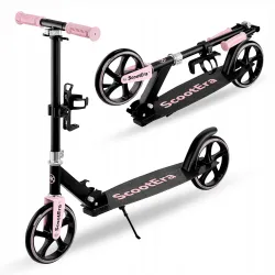 Hulajnoga miejska składana dla dzieci lekka 200mm koła z regulacją różówa Hulajnoga miejska składana dla dzieci lekka 200mm koła z regulacją różówa