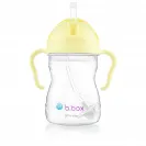 B.BOX BIDON KUBEK Z OBCIĄŻONĄ SŁOMKĄ RURKĄ DLA DZIECI 240ml Banana Split