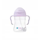 B.BOX BIDON KUBEK Z OBCIĄŻONĄ SŁOMKĄ RURKĄ DLA DZIECI 240ml Boysenberry