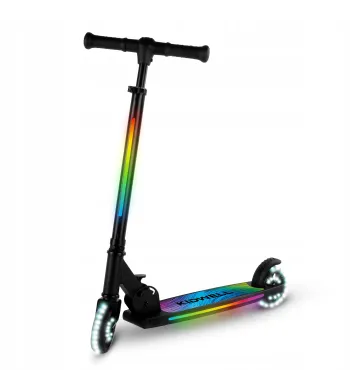 KIDWELL Hulajnoga podświetlana MIDO podest i kierownica, koła LED 120mm