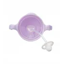 B.BOX BIDON KUBEK Z OBCIĄŻONĄ SŁOMKĄ RURKĄ DLA DZIECI 240ml Boysenberry