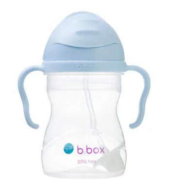 B.BOX BIDON KUBEK Z OBCIĄŻONĄ SŁOMKĄ RURKĄ DLA DZIECI 240ml Bubblegum