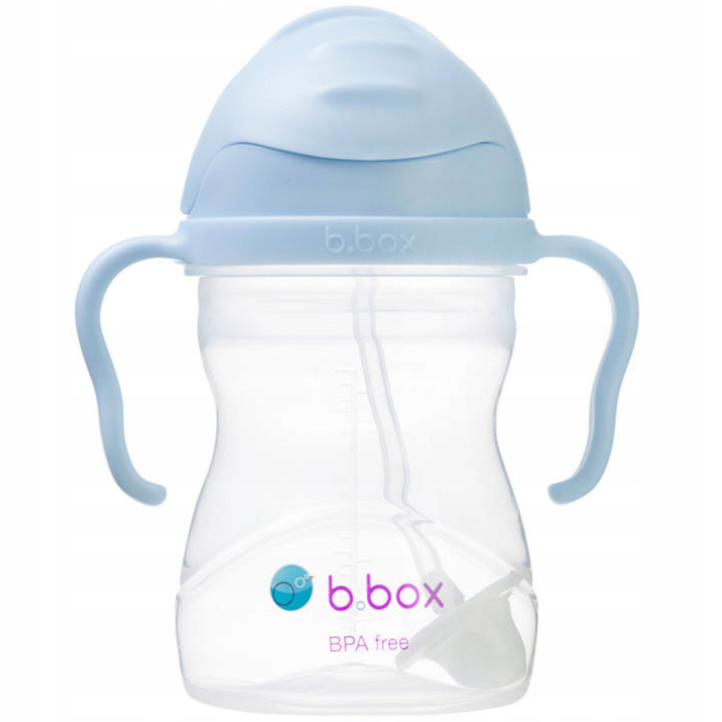 B.BOX BIDON KUBEK Z OBCIĄŻONĄ SŁOMKĄ RURKĄ DLA DZIECI 240ml Bubblegum