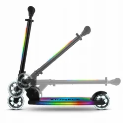 KIDWELL Hulajnoga podświetlana MIDO podest i kierownica, koła LED 120mm