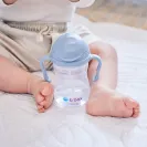 B.BOX BIDON KUBEK Z OBCIĄŻONĄ SŁOMKĄ RURKĄ DLA DZIECI 240ml błękitny ocean