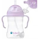 B.BOX BIDON KUBEK Z OBCIĄŻONĄ SŁOMKĄ RURKĄ DLA DZIECI 240ml Boysenberry