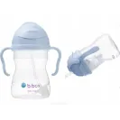 B.BOX BIDON KUBEK Z OBCIĄŻONĄ SŁOMKĄ RURKĄ DLA DZIECI 240ml Bubblegum