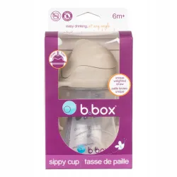 B.BOX BIDON KUBEK Z OBCIĄŻONĄ SŁOMKĄ RURKĄ DLA DZIECI 240ml latte B.BOX BIDON KUBEK Z OBCIĄŻONĄ SŁOMKĄ RURKĄ DLA DZIECI 240ml latte