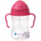 B.BOX BIDON KUBEK Z OBCIĄŻONĄ SŁOMKĄ RURKĄ DLA DZIECI 240ml malinowy