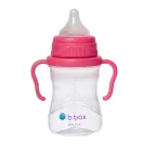 B.BOX BIDON KUBEK Z OBCIĄŻONĄ SŁOMKĄ RURKĄ DLA DZIECI 240ml malinowy