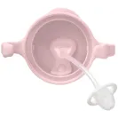 B.BOX BIDON KUBEK Z OBCIĄŻONĄ SŁOMKĄ RURKĄ DLA DZIECI 240ml blush