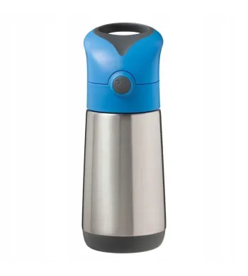 B.BOX  BIDON TERMICZNY ZE SŁOMKĄ TERMOS 350 ML BLUE SLATE