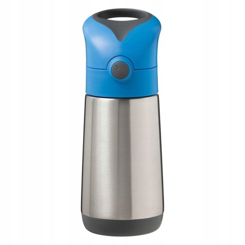 B.BOX  BIDON TERMICZNY ZE SŁOMKĄ TERMOS 350 ML BLUE SLATE