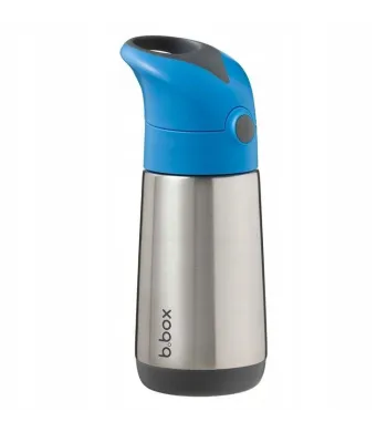 B.BOX  BIDON TERMICZNY ZE SŁOMKĄ TERMOS 350 ML BLUE SLATE