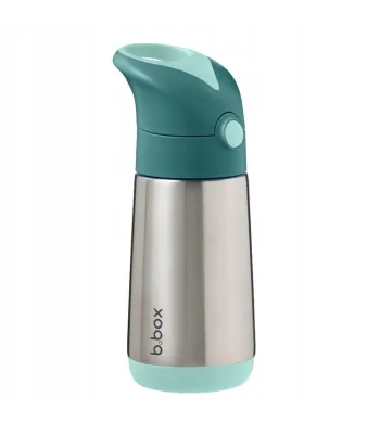 B.BOX  BIDON TERMICZNY ZE SŁOMKĄ TERMOS 350 ML Emerald Forest