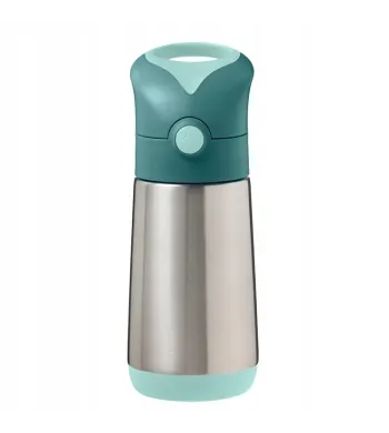B.BOX  BIDON TERMICZNY ZE SŁOMKĄ TERMOS 350 ML Emerald Forest