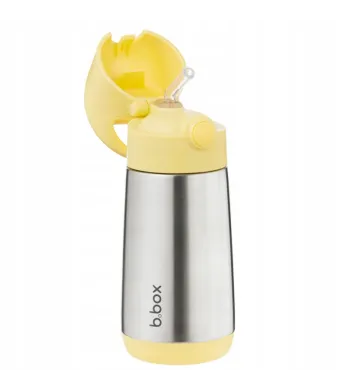 B.BOX  BIDON TERMICZNY ZE SŁOMKĄ TERMOS 350 ML Lemon Twist