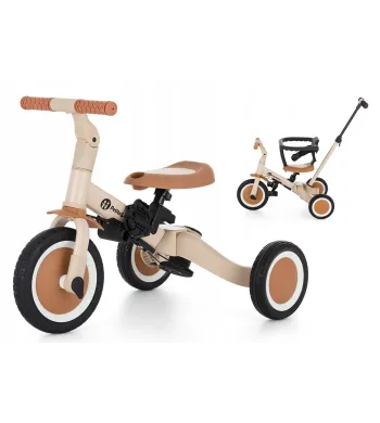 Petite&Mars Turbo - wielofunkcyjny rowerek trójkołowy 5w1 Desert