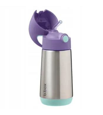B.BOX  BIDON TERMICZNY ZE SŁOMKĄ TERMOS 350 ML Lilac Pop